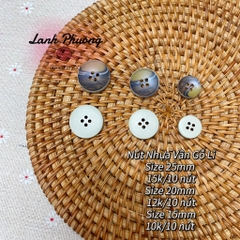 Nút Nhựa Vân Gỗ Lì (1cái)