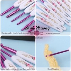 Bộ Kim Móc Ví Hoa Tím 16 Cây