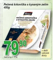 Krkovička pečená/kys.zelí/kned. 450g Hamé