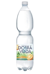 Dobrá voda Pomeranč jemně perlivá 1,5 l