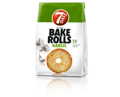 7days bAKE rOLLS Křupavé chipsy s příchutí česneku 80 g