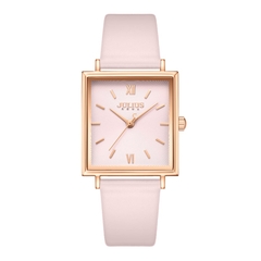 Đồng Hồ Nữ JA-1335A Julius Dây Da Hàn Quốc (Hồng)