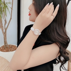 Đồng Hồ Nữ JS-062A Julius Star đá Ceramic (Trắng)