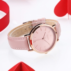 Đồng Hồ Nữ JA-1017D Julius Hàn Quốc Dây Da (Hồng)