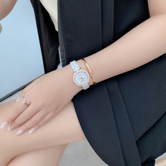 Đồng Hồ Nữ JS-062A Julius Star đá Ceramic (Trắng)
