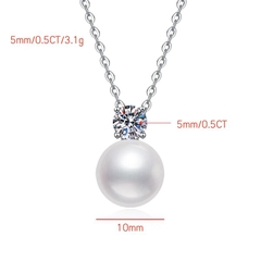 Dây chuyền Moissanite Cao Cấp  ESME ES451-ZZHK004