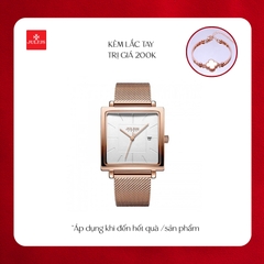 Đồng Hồ Nữ JA-1207B Julius Hàn Quốc (Vàng Hồng)