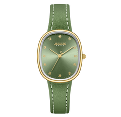 Đồng Hồ Nữ JA-1559 Julius Hàn Quốc Dây Da (4 màu)