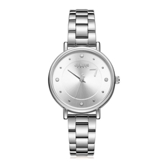 Đồng Hồ Nữ  JA-1248A Julius Hàn Quốc Dây Thép (Bạc)