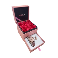 Combo Quà Tặng Đồng Hồ Nữ JA-1017D + Dây Chuyền ES482