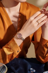 Combo Quà Tặng Đồng Hồ Nữ JA-1421C Julius Hàn Quốc Dây Thép  + Lắc Tay ES214