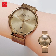 Đồng Hồ Nữ JA-426MC Julius Hàn Quốc Dây Thép (Nâu)