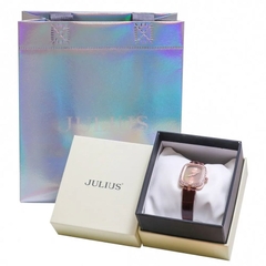 Đồng Hồ Julius JA-1428 Hàn Quốc Dây Da (3 màu)