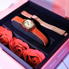 Combo Đồng Hồ Julius JA-1446C + Dây Mesh + Dây Chuyển ESME ES482