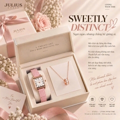 Combo Quà Tặng Đồng Hồ Nữ Julius JA-1493B + ES581