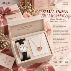 Combo Quà Tặng Đồng Hồ Nữ Julius JA-1475C+ ES587