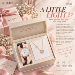 Combo Quà Tặng Đồng Hồ Nữ Julius JA-1593C + ES579
