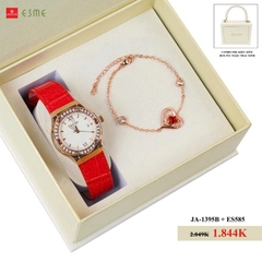 Combo Quà Tặng Đồng Hồ Nữ Julius JA-1395B + ES585