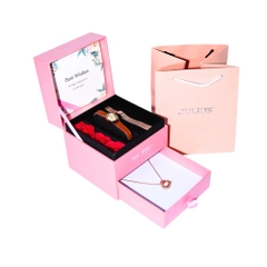 Combo Đồng Hồ Julius JA-1446C + Dây Mesh + Dây Chuyển ESME ES482