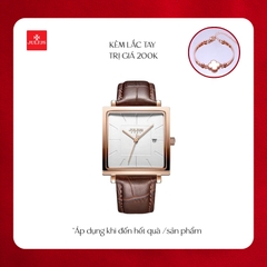 Đồng Hồ Nữ JA-1207B1 Julius Hàn Quốc Dây Da (Nâu )