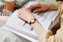 Combo  Đồng Hồ Nữ JA-1475B Julius + Dây Mesh + Dây Chuyền ES482