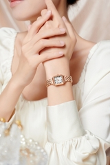 Đồng Hồ Nữ JA-1493B Julius Hàn Quốc Dây Da (Hồng)