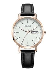 Đồng Hồ Nữ JA-1381 Julius Hàn Quốc Dây Da 3 màu