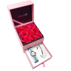 Combo  Đồng Hồ Nữ JA-1394B Julius + Lắc Tay Julius JSB078 RG