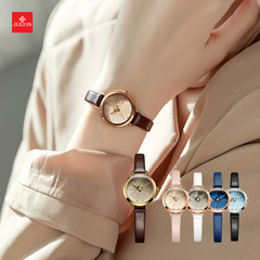 Đồng Hồ Nữ JA-979 Julius (5 màu ) Dây Da