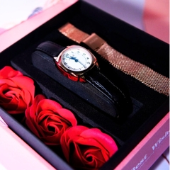 Combo Đồng Hồ Nữ JA-1475C Julius + Dây Mesh + Dây Chuyền ESME ES482