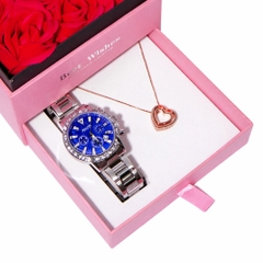 Combo  Đồng Hồ Nữ JA-1530C + Dây Chuyển ESME ES482