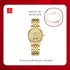 Đồng Hồ Nữ JS-061L Julius Hàn Quốc kính saphire (Vàng)