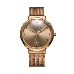Đồng Hồ Nữ JA-426MC Julius Hàn Quốc Dây Thép (Nâu)