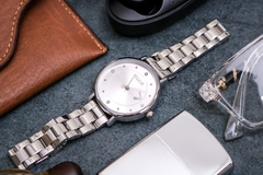 Đồng Hồ Nữ  JA-1248A Julius Hàn Quốc Dây Thép (Bạc)
