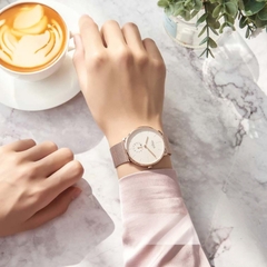 Đồng Hồ Nữ JS-043C Kính Sapphire Julius Hàn Quốc Dây Thép (Đồng)