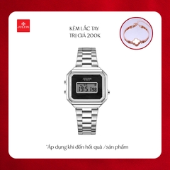Đồng Hồ Nữ JA-1347A Julius Hàn Quốc Dây Thép (Bạc)