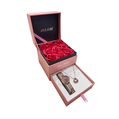Combo Quà Tặng Đồng hồ nữ Julius JA-1421C + Dây Chuyền ESME ES482
