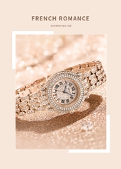 Đồng Hồ Nữ ABORNI YBN-8858 ( 2 MÀU )