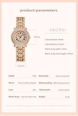 Đồng Hồ Nữ ABORNI YBN-8858 ( 2 MÀU )