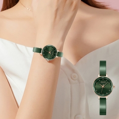 Đồng Hồ Nữ JA-1348C Julius Hàn Quốc (Xanh)