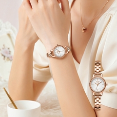 Đồng Hồ Nữ JA-1409B Julius Hàn Quốc Dây Thép (Đồng)