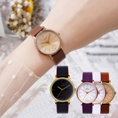 Đồng Hồ Nữ JA-814 Julius Hàn Quốc Dây Da (4 Màu)