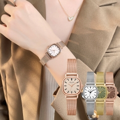 Đồng Hồ Nữ JA-1538 Julius Hàn Quốc Dây Thép (4 Màu)