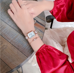 Đồng Hồ Nữ JA-1273 Julius Hàn Quốc Dây Đá ceramic (4 Màu)