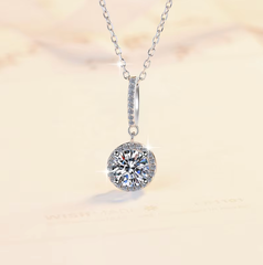 Dây chuyền Moissanite Cao Cấp  ESME ES453-HK067