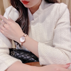 Đồng Hồ Nữ  JA-1209B Julius Hàn Quốc Dây Thép (Vàng Hồng)