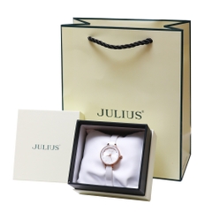 Đồng Hồ Nữ JA-1348A Julius Hàn Quốc (Trắng)