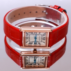 Đồng Hồ Nữ JA-1333B Julius Hàn Quốc Dây Da (Đỏ)