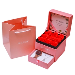 Combo Quà Tặng Đồng Hồ Nữ  Julius JS-027C Julius Star  + Nữ Trang ESME ES163KC