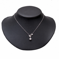 Dây Chuyền ESME ES167AKC Kim Cương Đá Moissanite Bạc 925 Xi Kim 5 lớp